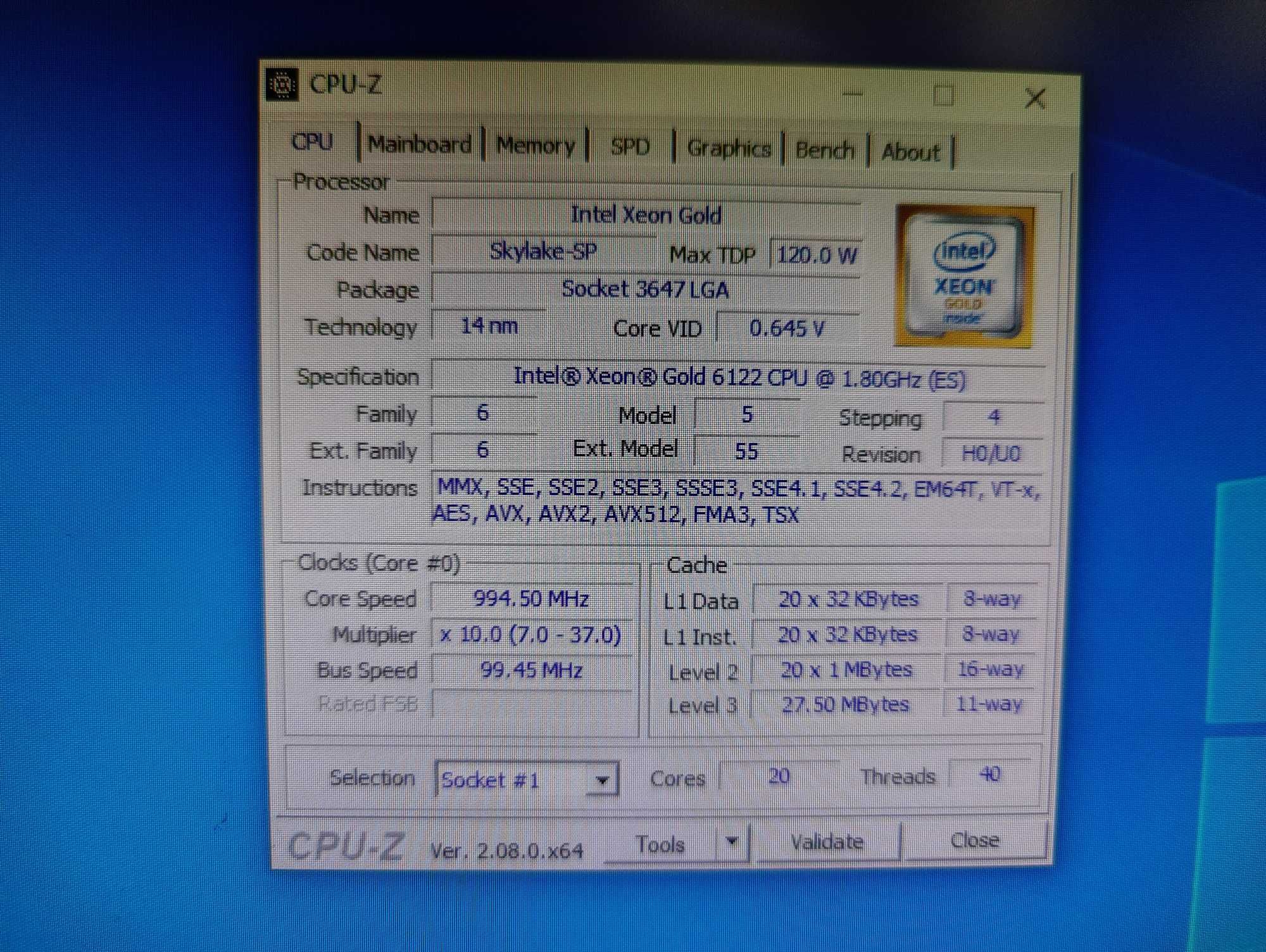 HP Z6 G4 workstation Xeon Gold 6122 128GB DDR4 2TB NVME Quadro P4000