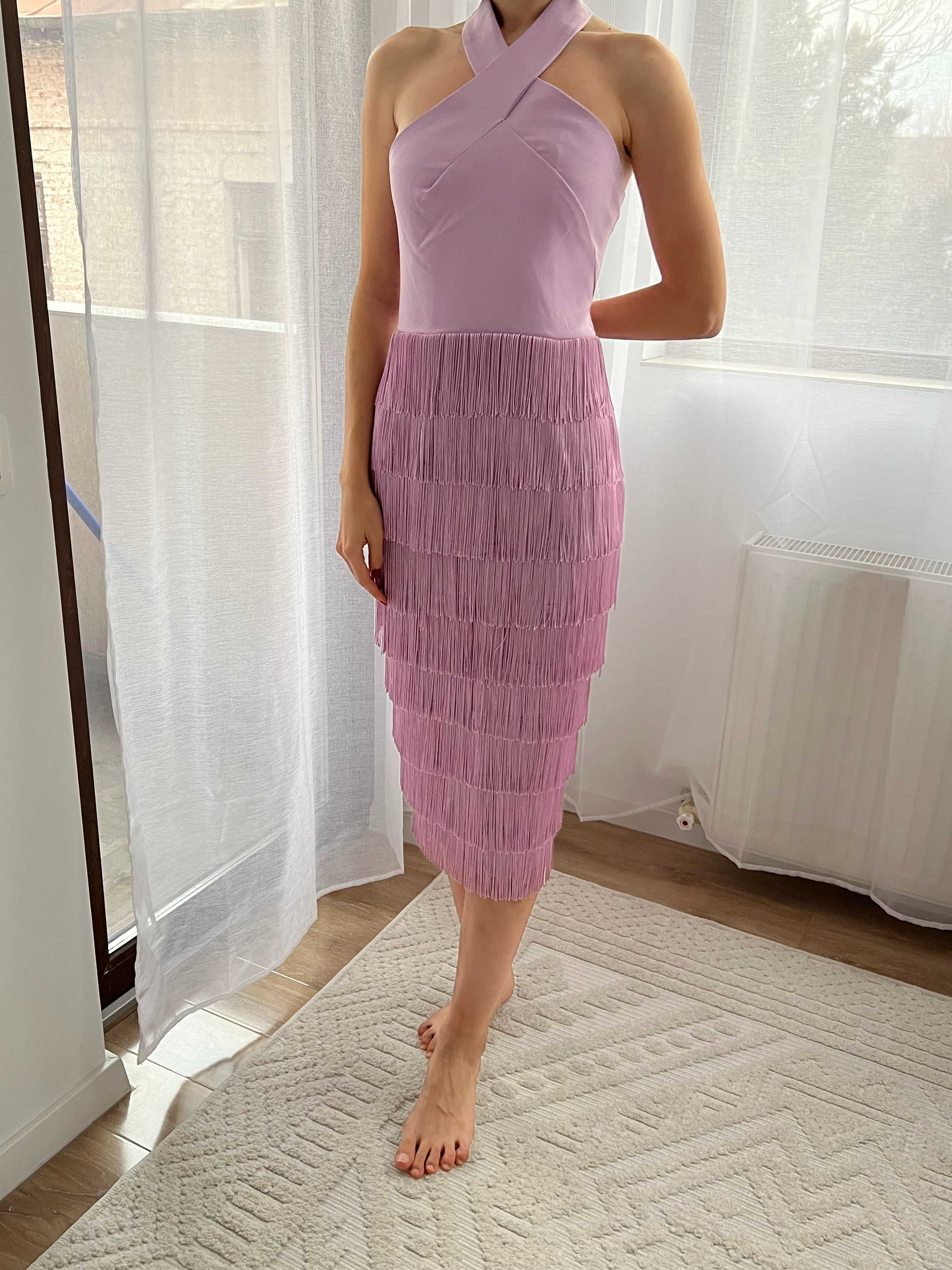 Rochie Noua de Ocazie/Seara/Eveniment culoare Lila Mov, marime 36-38