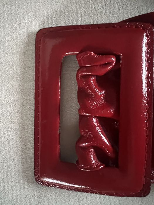 Ремень красно-бордовый