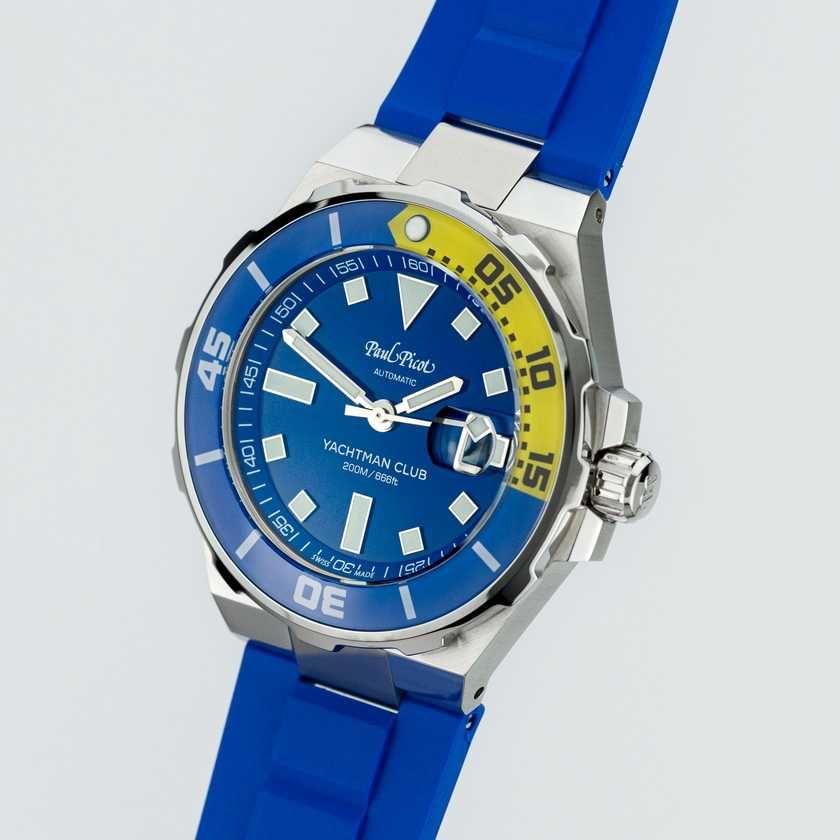 Paul Picot Yachtman Club 43mm P1251BJ.SG.2614CM010 Blue
