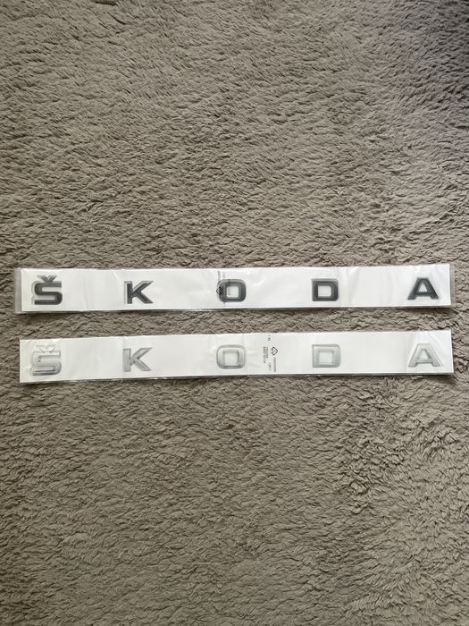 Set embleme SKODA SUPERB 4x4 emblema stema sigla scris inscriptii logo