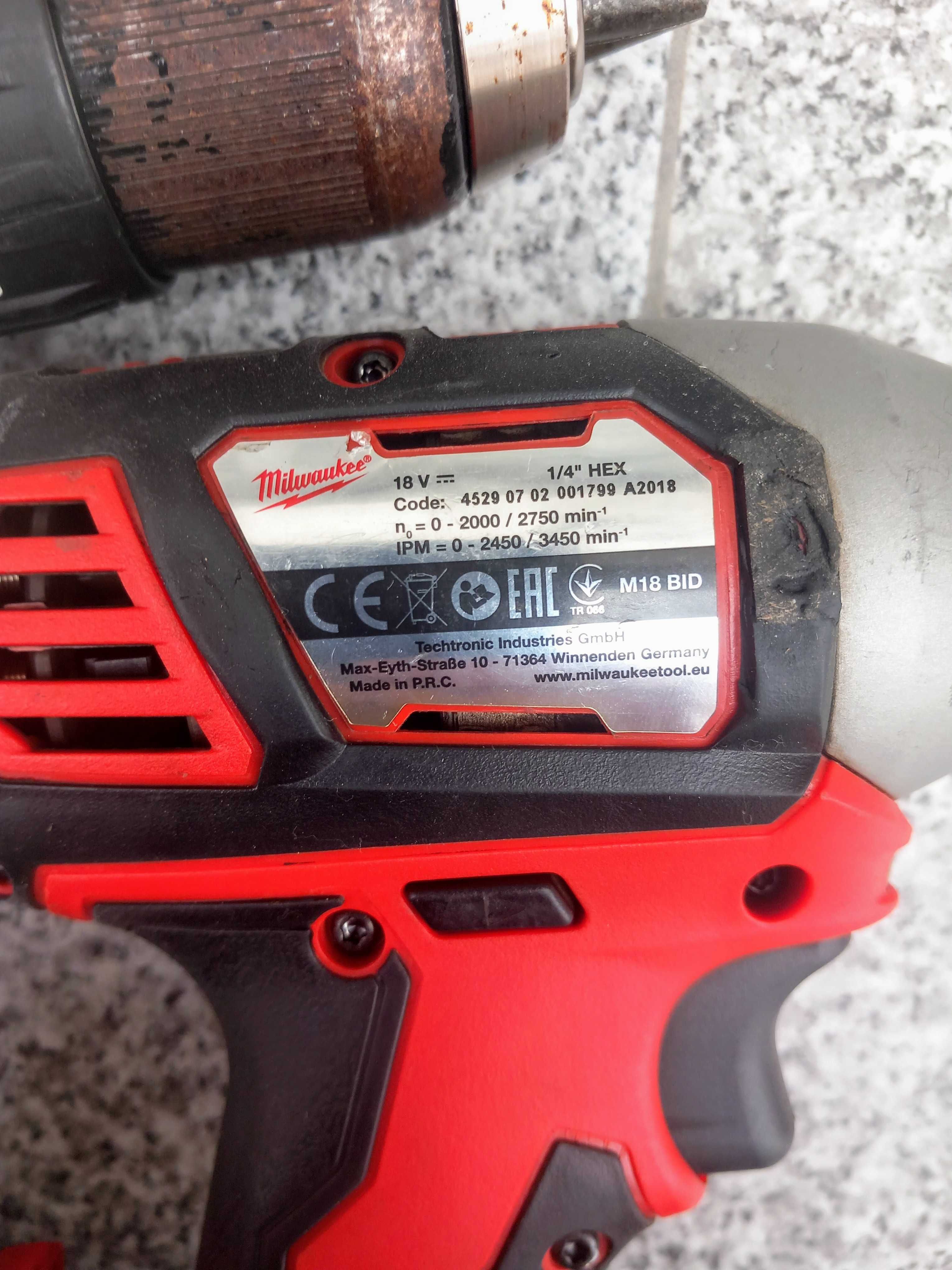 Milwaukee M18 BDD и M18 BID Винтоверт и Импакт