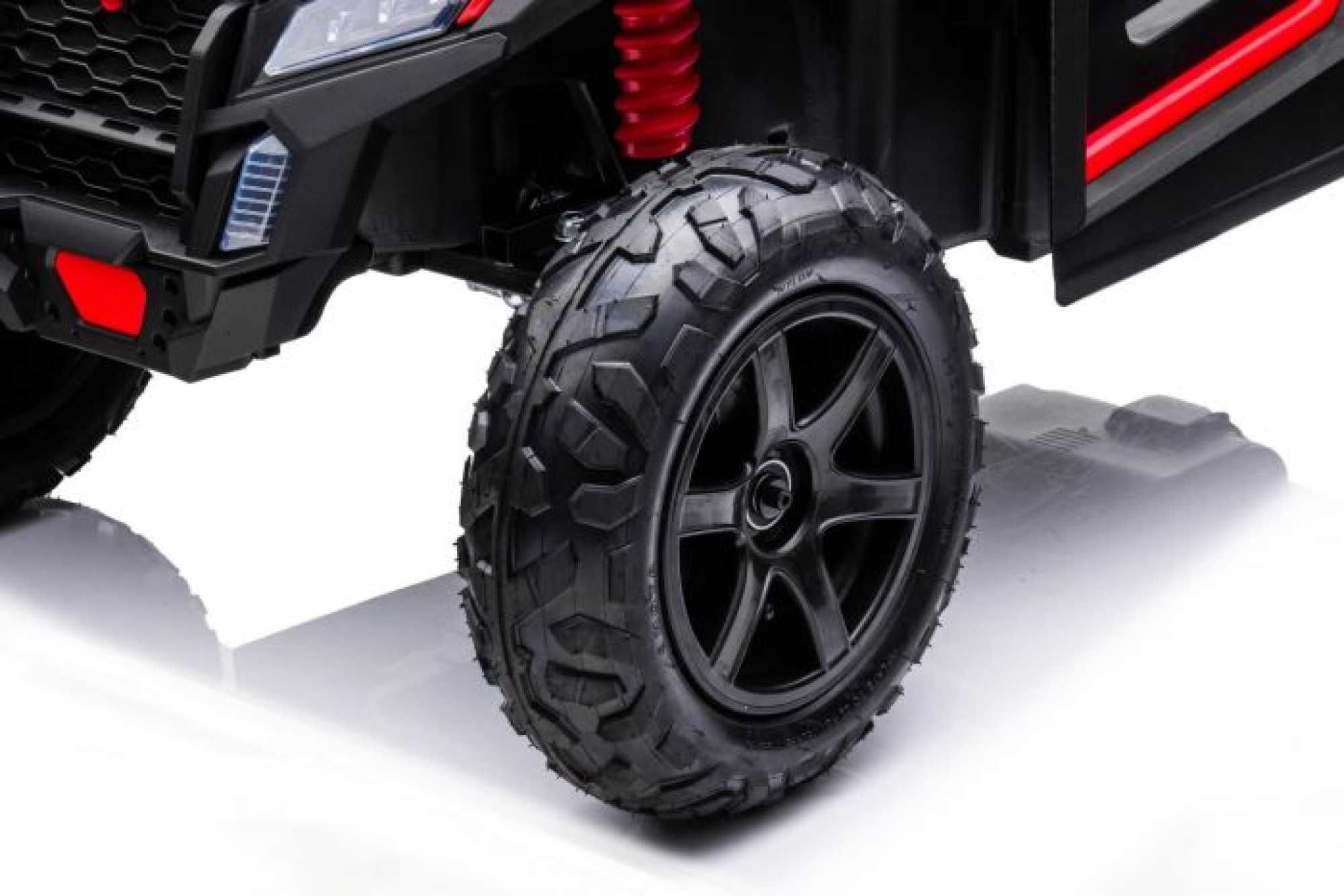 UTV electric copii 5-15 Ani Racing 032 cu 2 Locuri,100kg,15km/h Rosu