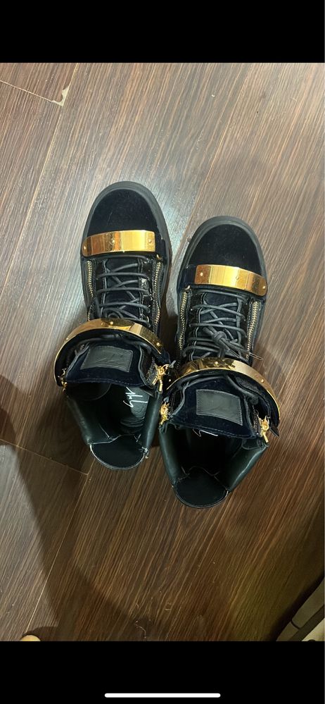 Giuseppe Zanotti Homme Double Gold Plate Sneakers