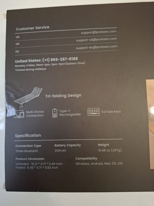 Tastatura ProtoArc XK01 sigilat Amanet BKG