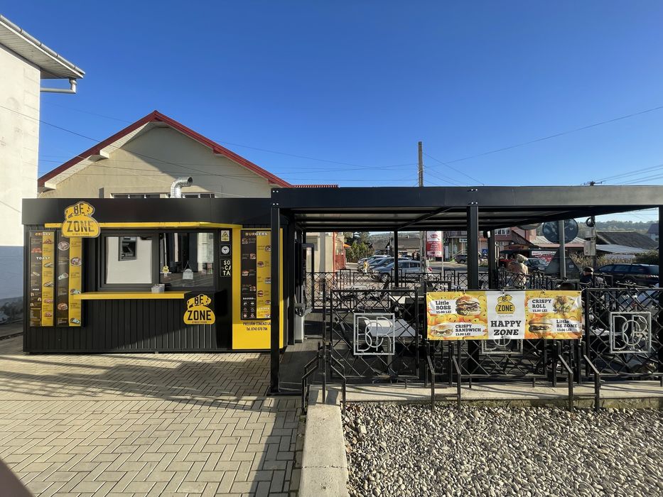 Vand container fast-food + terasa cu sau fara afacere la cheie!