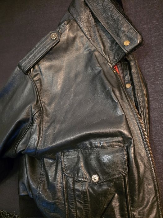 Geaca  din piele  tip Aviator marca Redskins