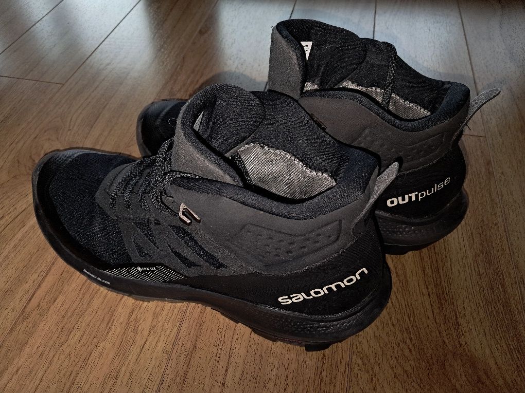 Ghete SALOMON Trekkings OUTpulse Mid Gtx GORE-TEX  Negru nr.42 2/3