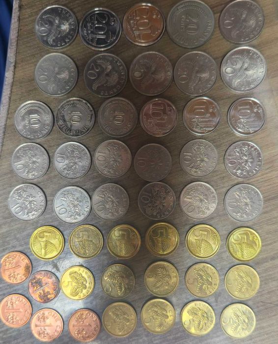 монети Сингапур 47 бр