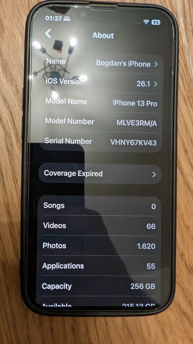 Vand iPhone 13 pro de 256 impecabil