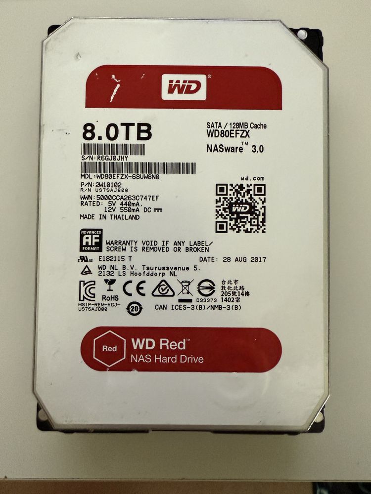 HDD 8TB WD Nas Hard Drive