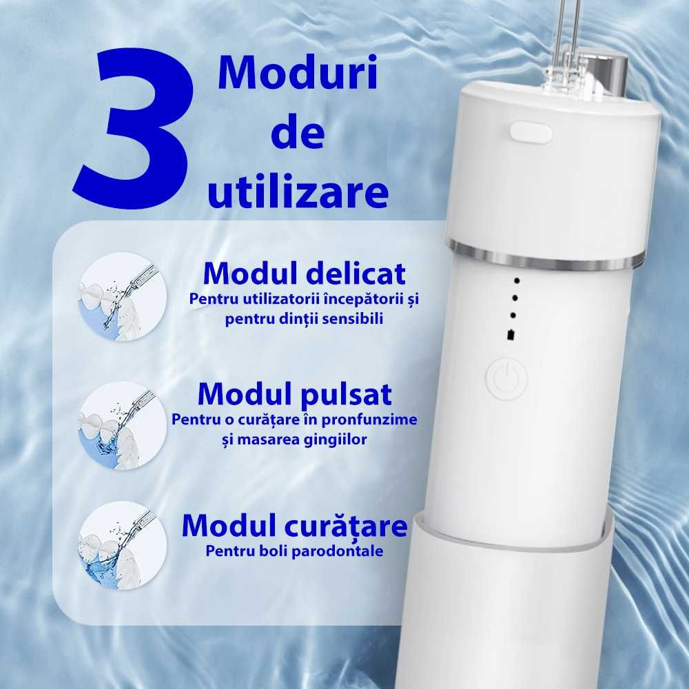 Irigator Oral Profesional pentru Dus Bucal NEW Model, Mic, Portabil