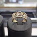 ( B31107.1 / Ag28 Doi Baieti ) Inel Aur 14K - 3.60 grame / 1120 lei