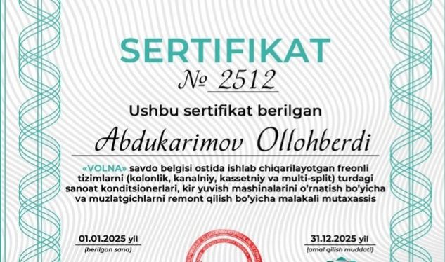 O'rnatamiz va remont qilamiz