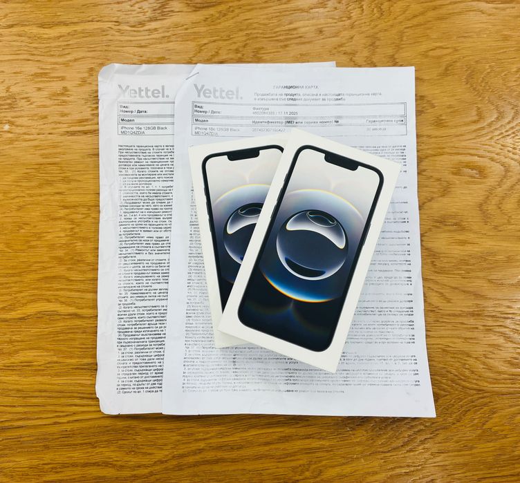 Нови iPhone 16e 128GB Black Гаранция 36м