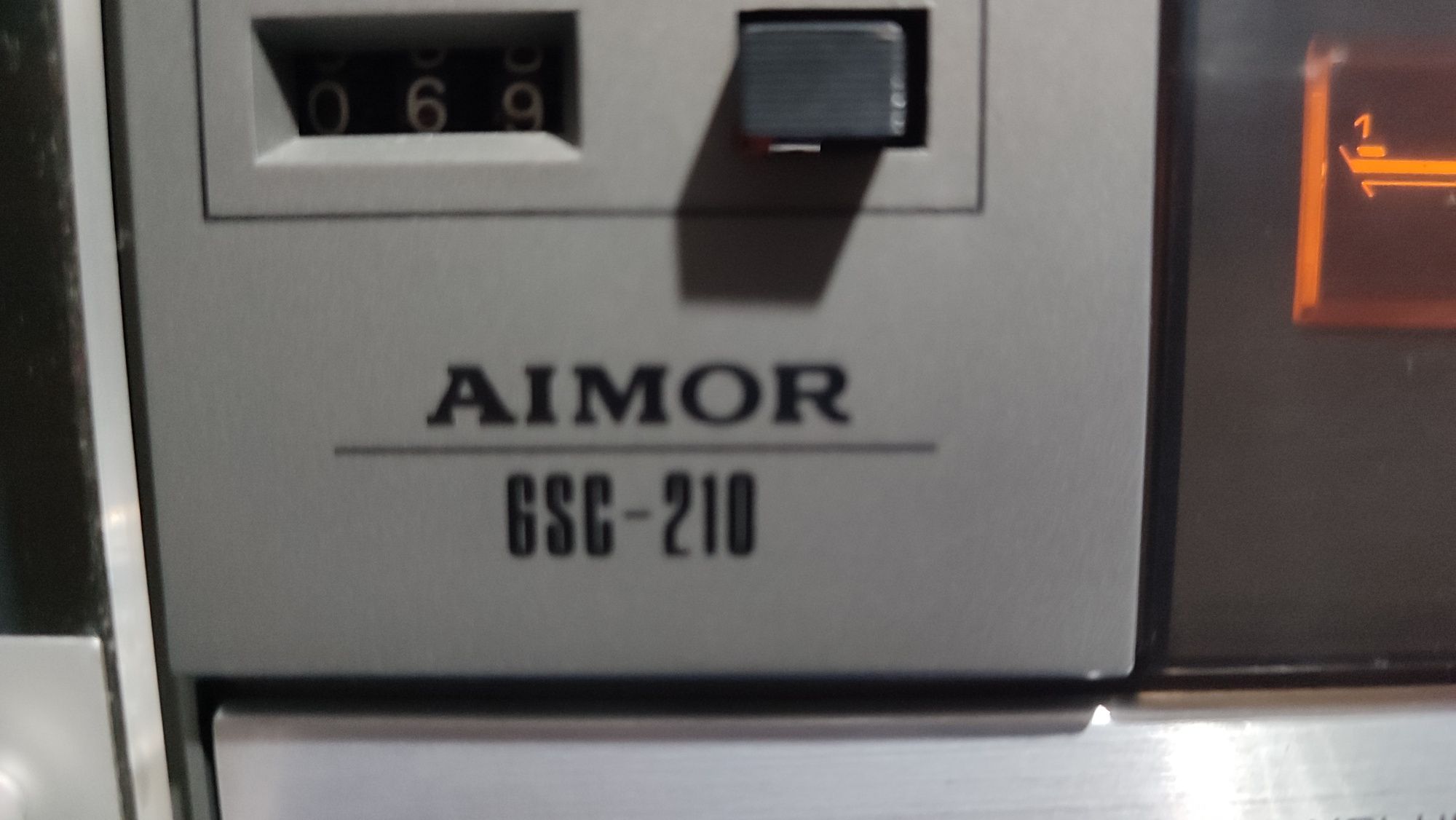 AIMOR GSC-210 Stereo Receiver vintage cu casetofon și radio