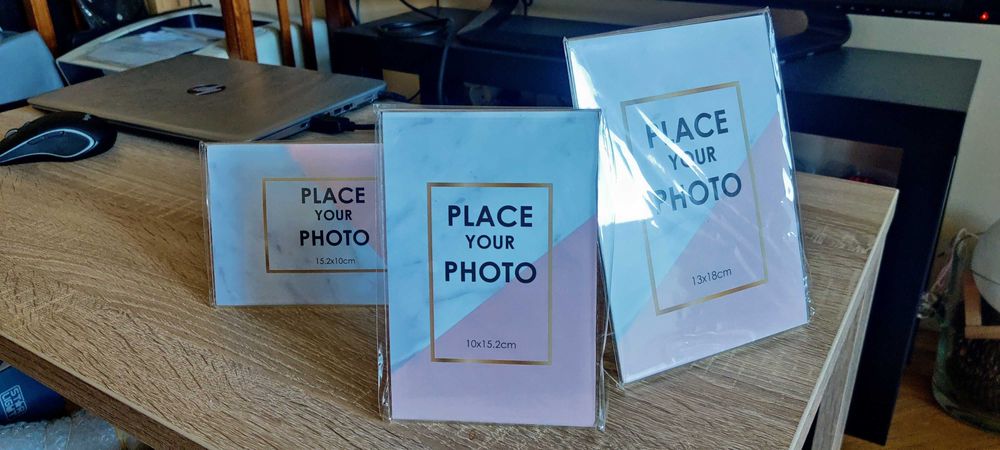 Rama foto plastic transparent plexiglas pt birou