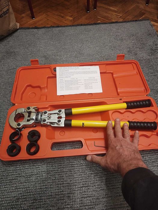 cleste de crimpat (sertizat) conectori TH pentru tevi tip Henko