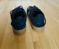 Pantofi sport marca Adidas Ivy Black, piele, marimea 37,5