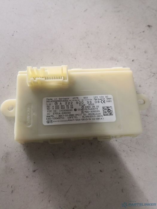 Modul keyless go MERCEDES-BENZ S-CLASS (W222, V222, X222) [ 2013 - > ] S 350 BlueTEC / d (OM 642.861) 190KW|258HP OEM A2229003308