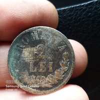 Moneda 2 lei din 1873