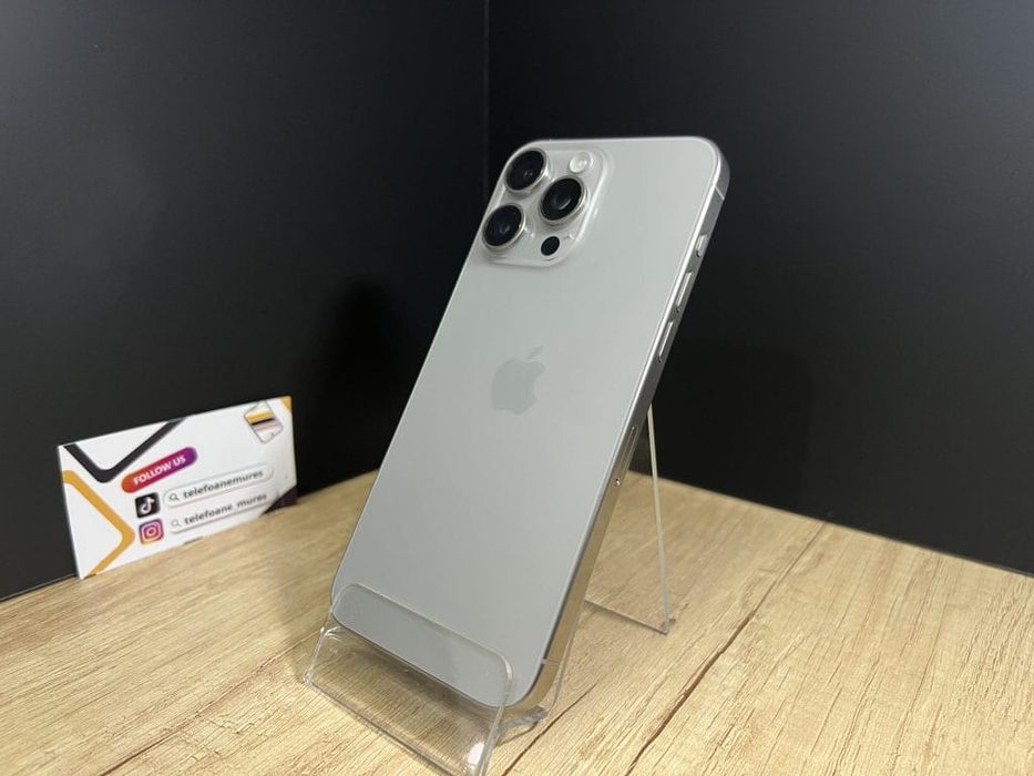 Iphone 15 Pro Max 256Gb Natural Titanium Produs Second-Hand Bun 3 ani