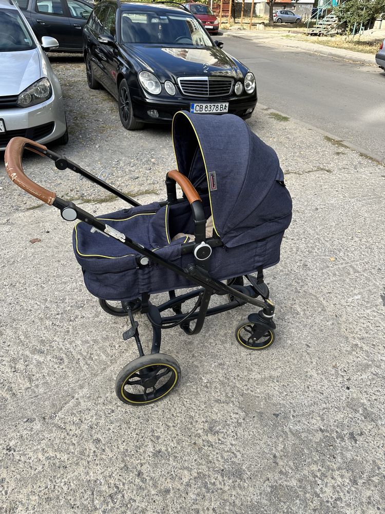 Бебешка и детска количка и кошче 3в1 с всички екстри