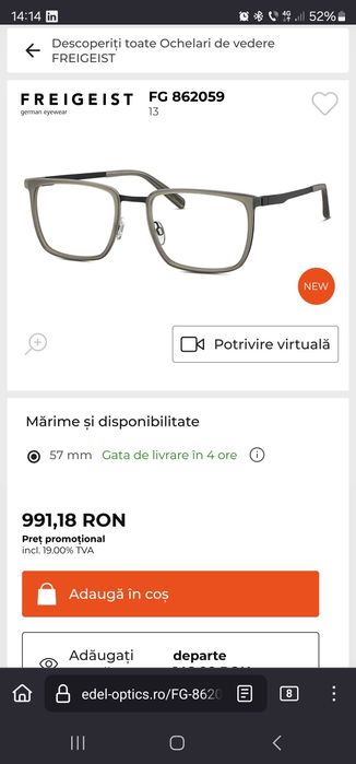 Rama ochelari Freigeist FC862059