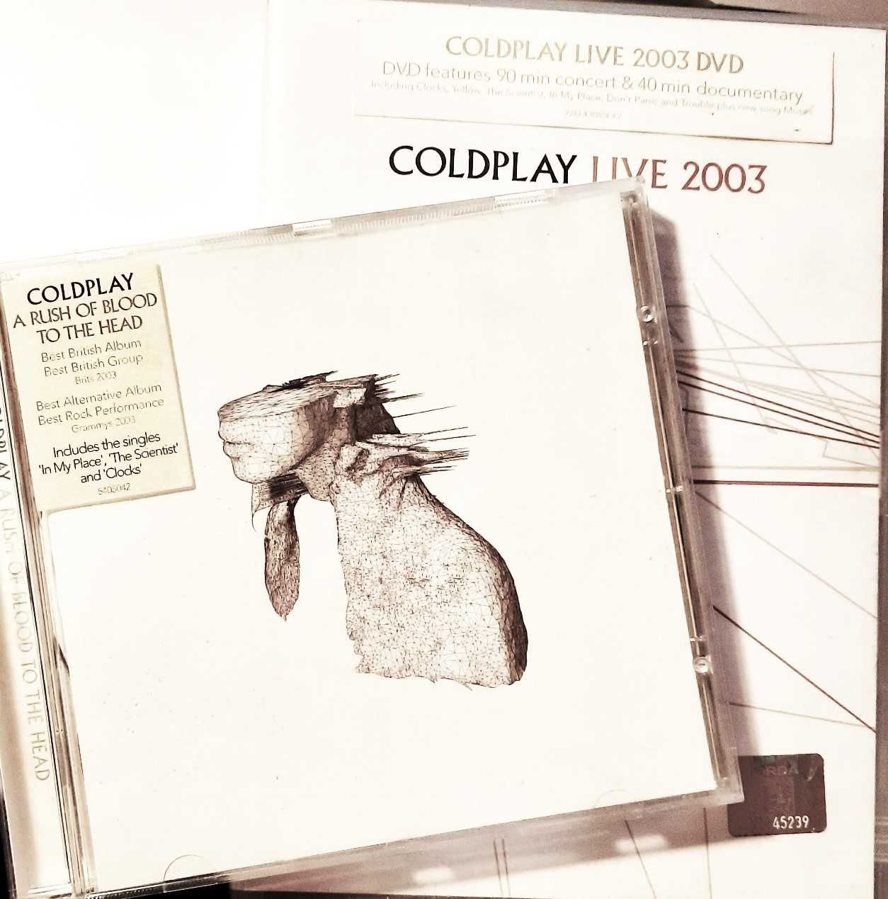 Coldplay CD 'A Rush of Blood to the Head' + DVD Concert 2003
