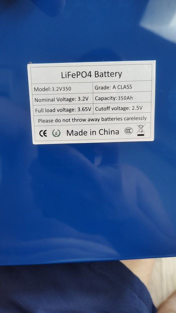 Lifepo4 батерии 3,6 V 350 Ампер