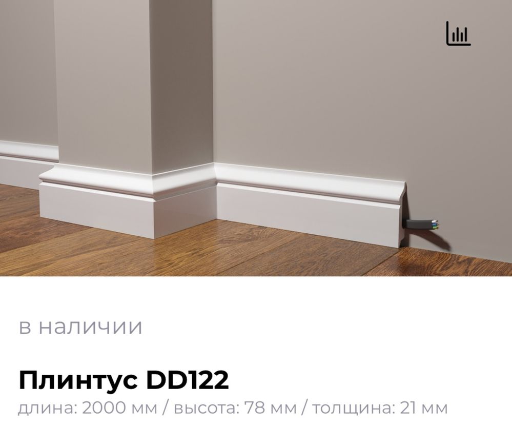 Плинтуса из дюрополимер Decor Dizayn