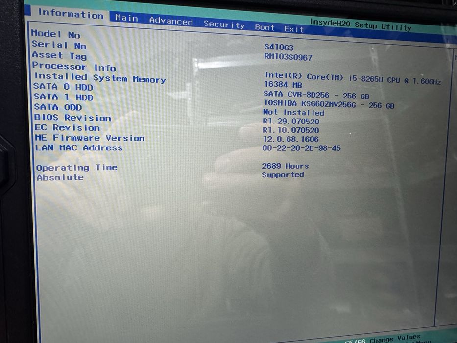 Getac s410 g3 FHD Touch i5-8265 16Gb 500Gb