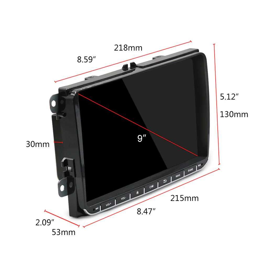 Android 11 навигация/мултимедия VW,SEAT,SKODA 1GB RAM 16GB ROM 4 ЯДРЕН