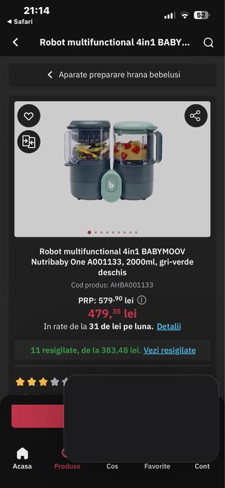 Aparat de gatit Bebelusi