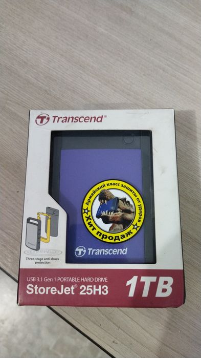 Продам новый внешний накопитель 1тб