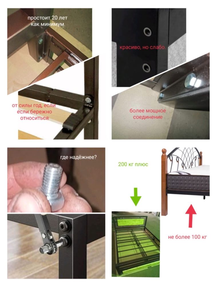 Кровать металлическая. Ручной работы.