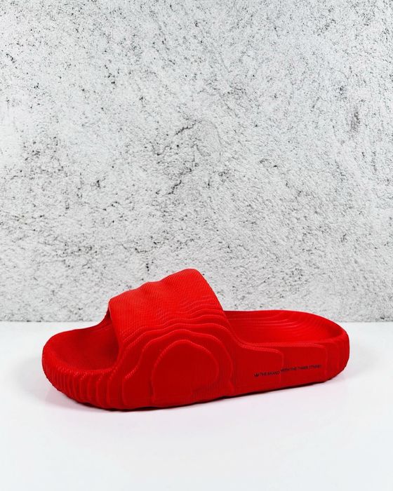 Adidas Adilette 22 Slides Solar Red Core Black