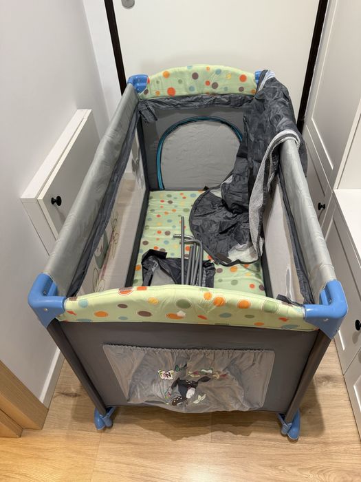 Patut pliabil BabyGo Sleepwell Blue