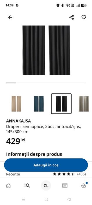 Draperii semiopace Annakjsa