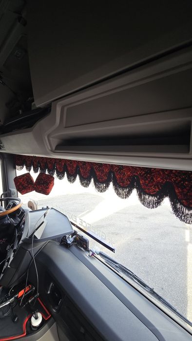 Vand mocheta piele, perdele duble Pluș Danez(danish pluche)Scania NGS
