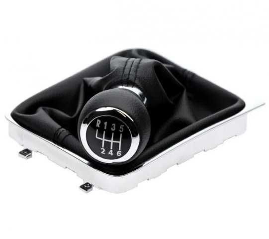 Кожена топка скоростен лост скорости и маншон ФВ Пасат VW Passat B6