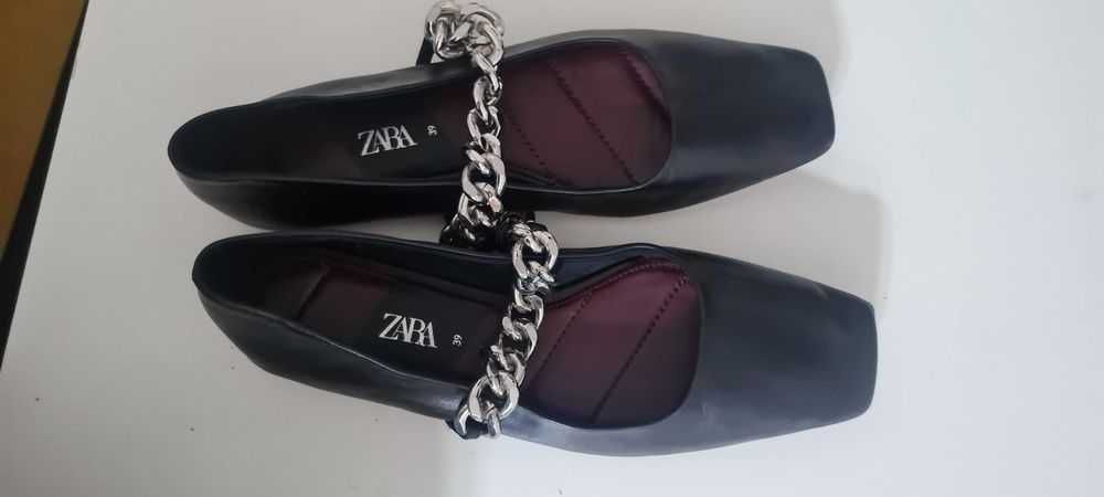 Обувки Зара, естествена кожа