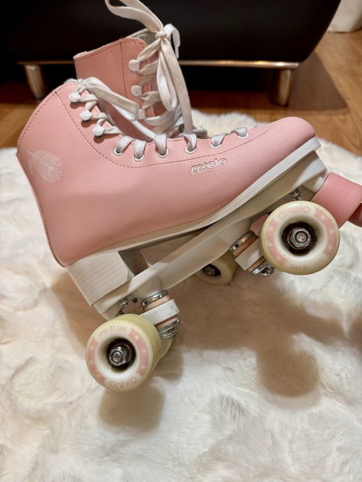Ролкови кънки за фигурно пързаляне OXELO, QUAD 100,за деца и възрастни