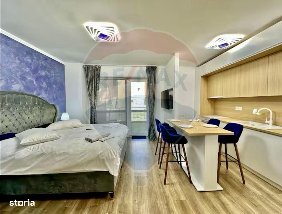 Studio luminos de vanzare 2022 + parcare, Sinaia, ideal regim hotelier