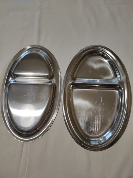 Купи купички чинии плато плата хром Силистра нови.