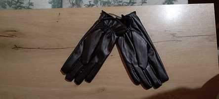 Нови черни мъжки кожени ръкавици размер L/XL