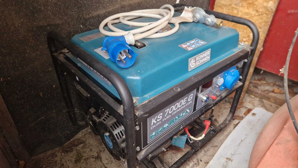 Generator de curent hibrid GPL/benzina 230V 5,5 kWKönner KS 7000E G