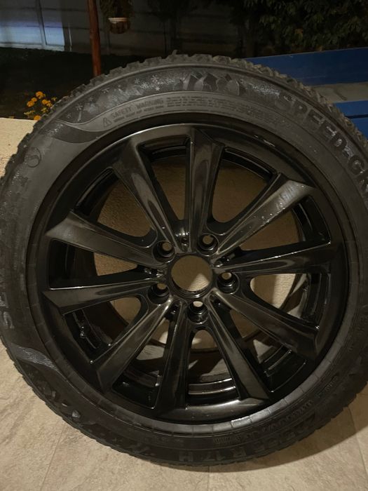 Jante originale BMW r17 5x120 cu cauciucuri de iarna