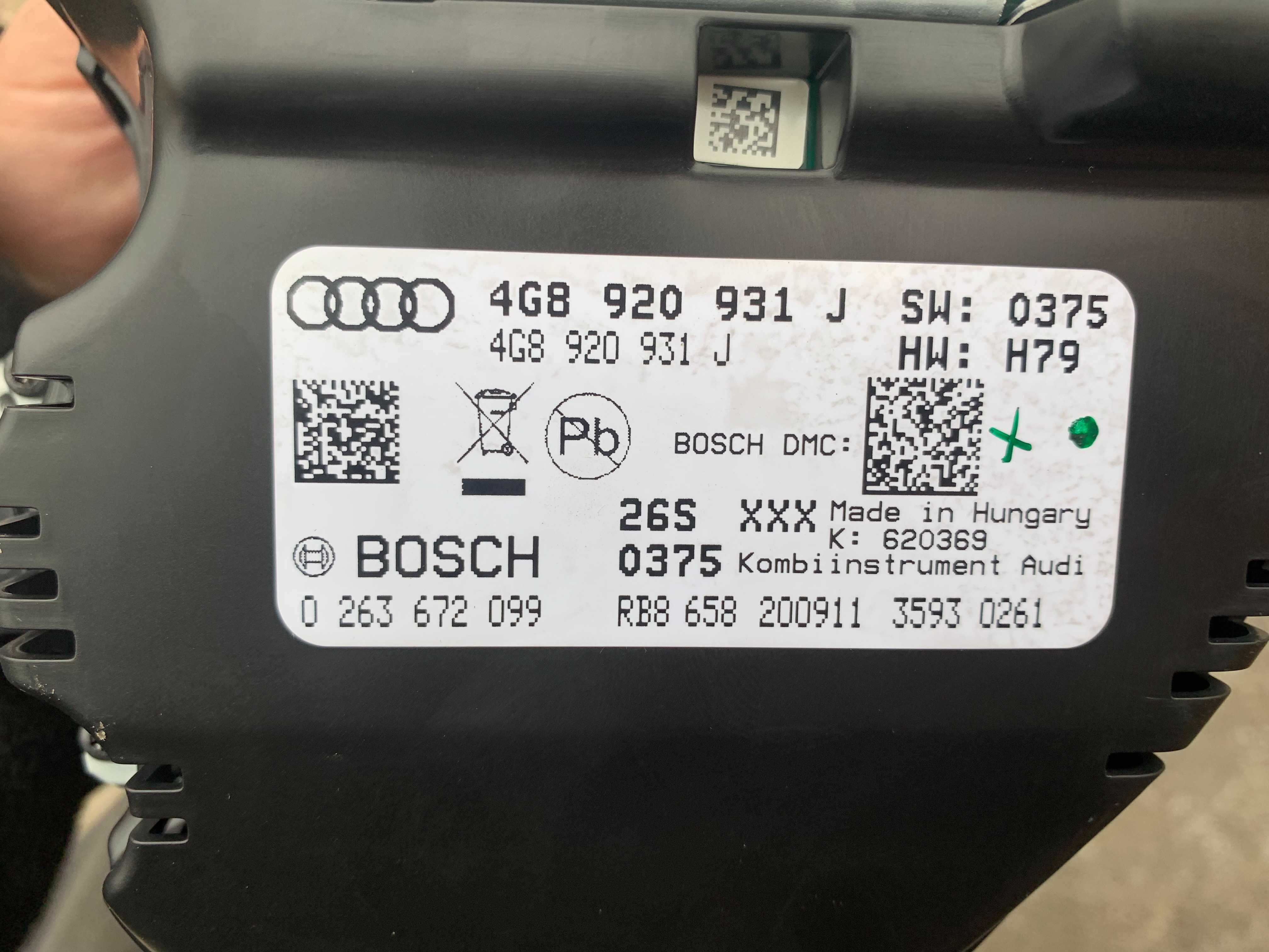 ceasuri bord cu ACC Audi A6 C7/A7 4G cod 4G8920931J