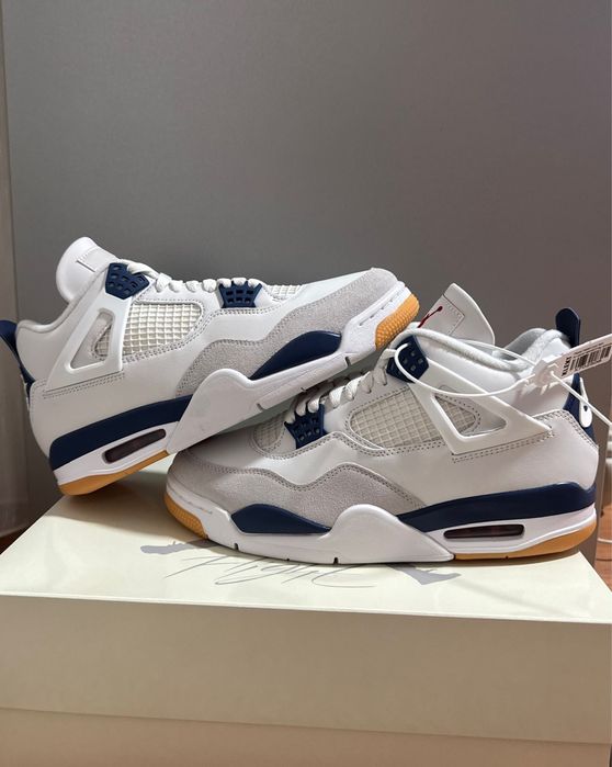 Jordan 4 NAVY SB noi in cutie originali
